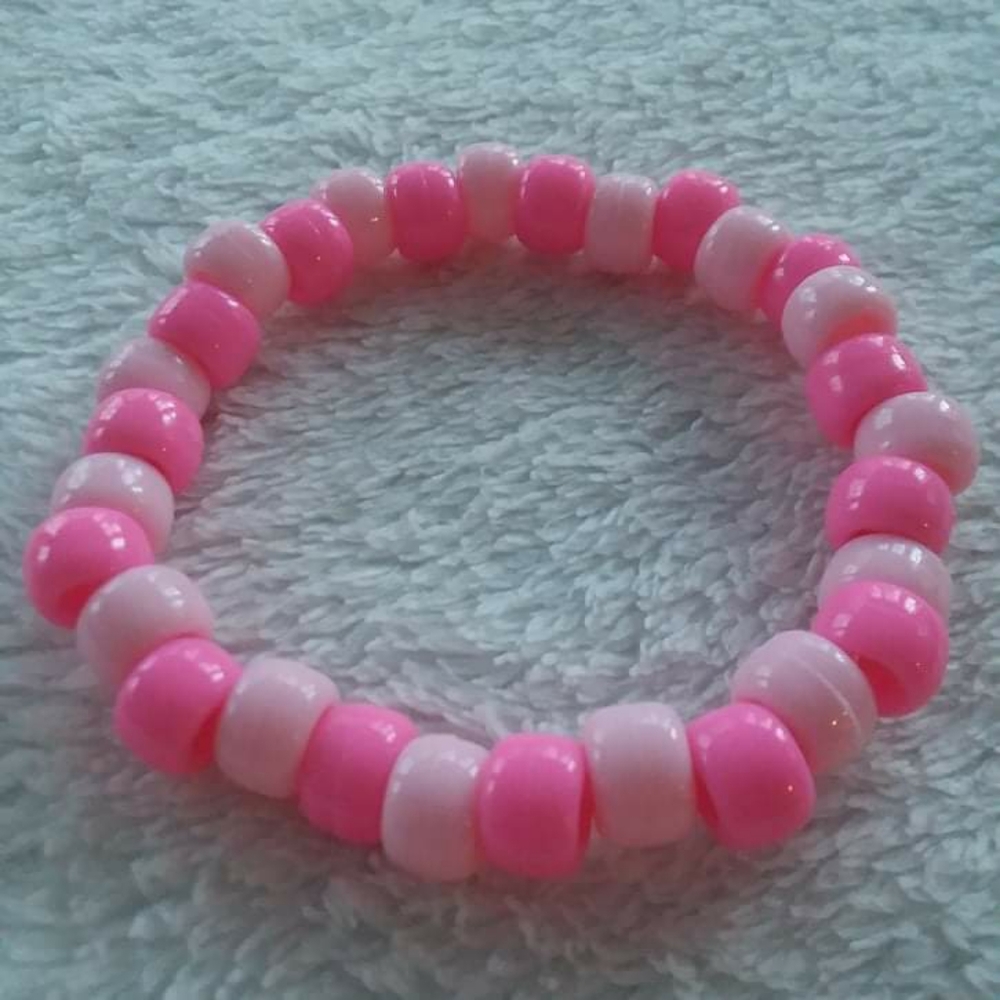 pink kandi bracelet